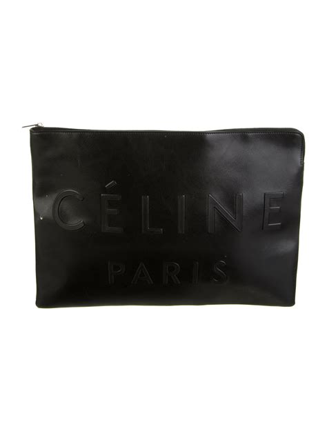 black celine clutch|celine clutch on strap.